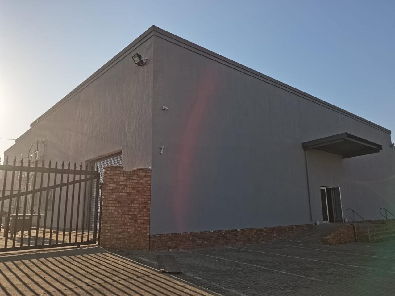 Completed waterproofed industrial roof