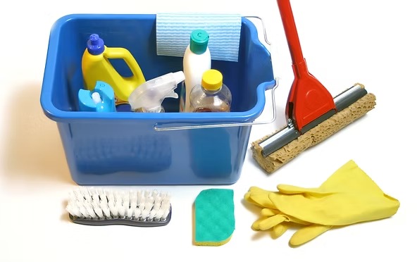 Janitorial cleaning supplies